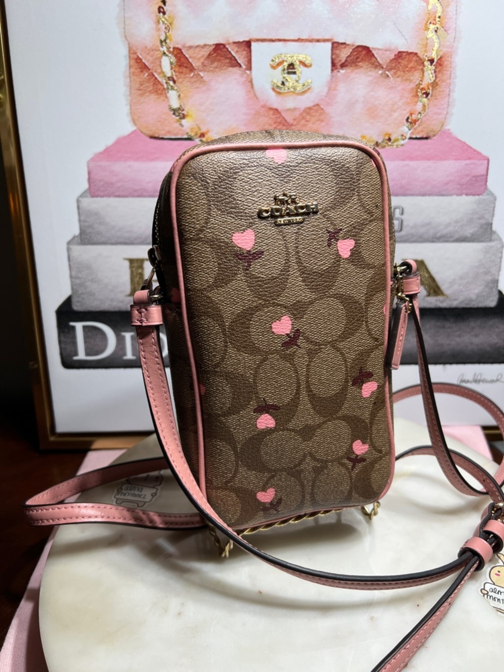 Coach North/South Zip Crossbody
In Signature Canvas With Heart Floral Print - Picture 5 of 11